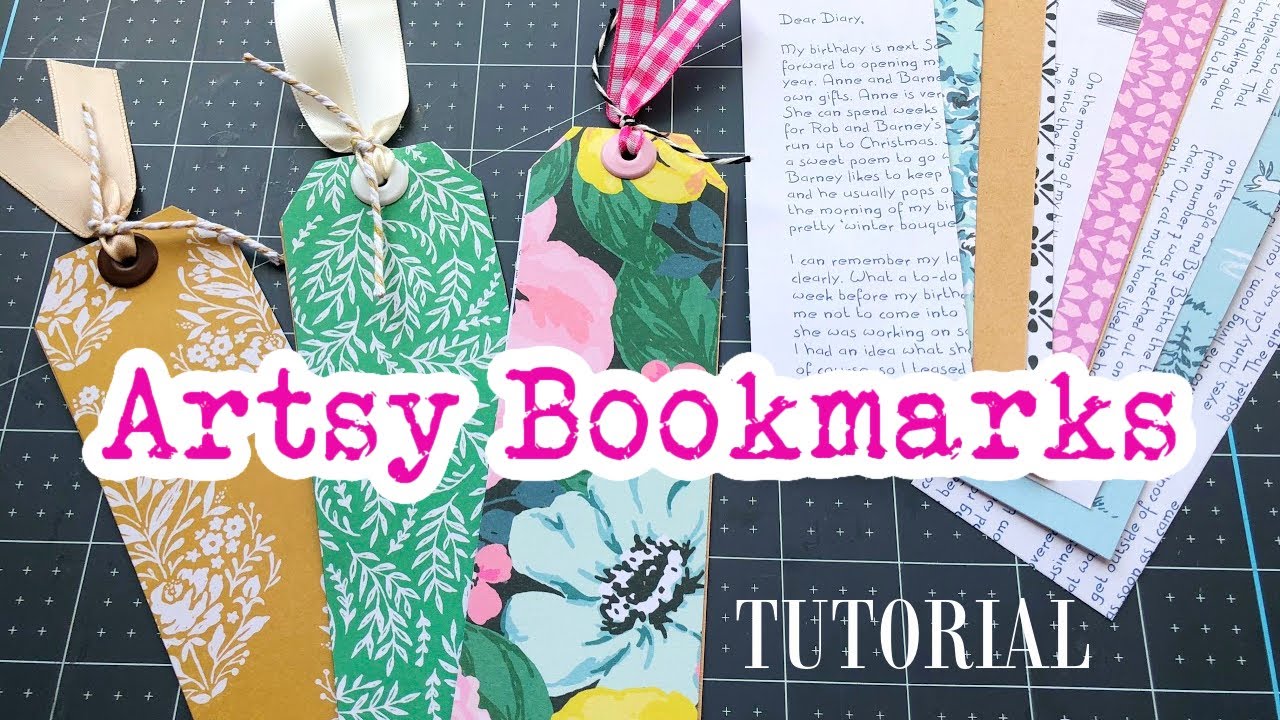 Artsy Bookmarks • Using up my scraps!