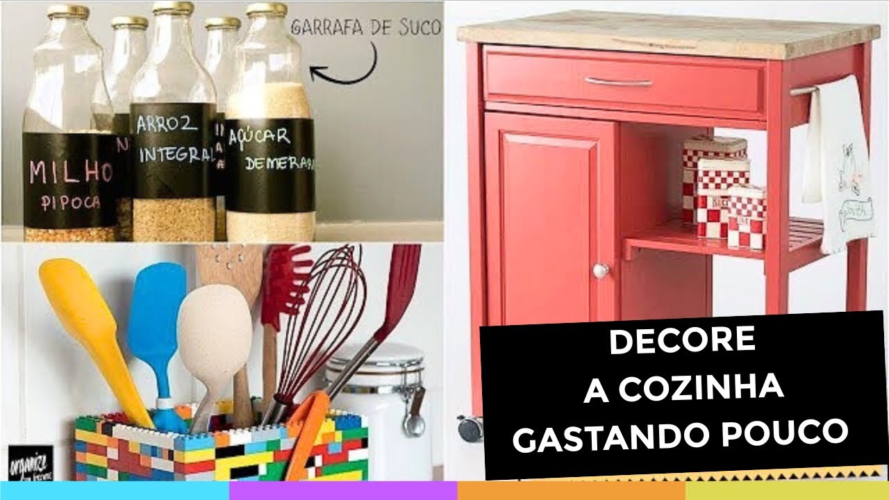 COMO DECORAR A COZINHA GASTANDO POUCO: IDEIAS CRIATIVAS E BARATAS! Organize sem Frescuras