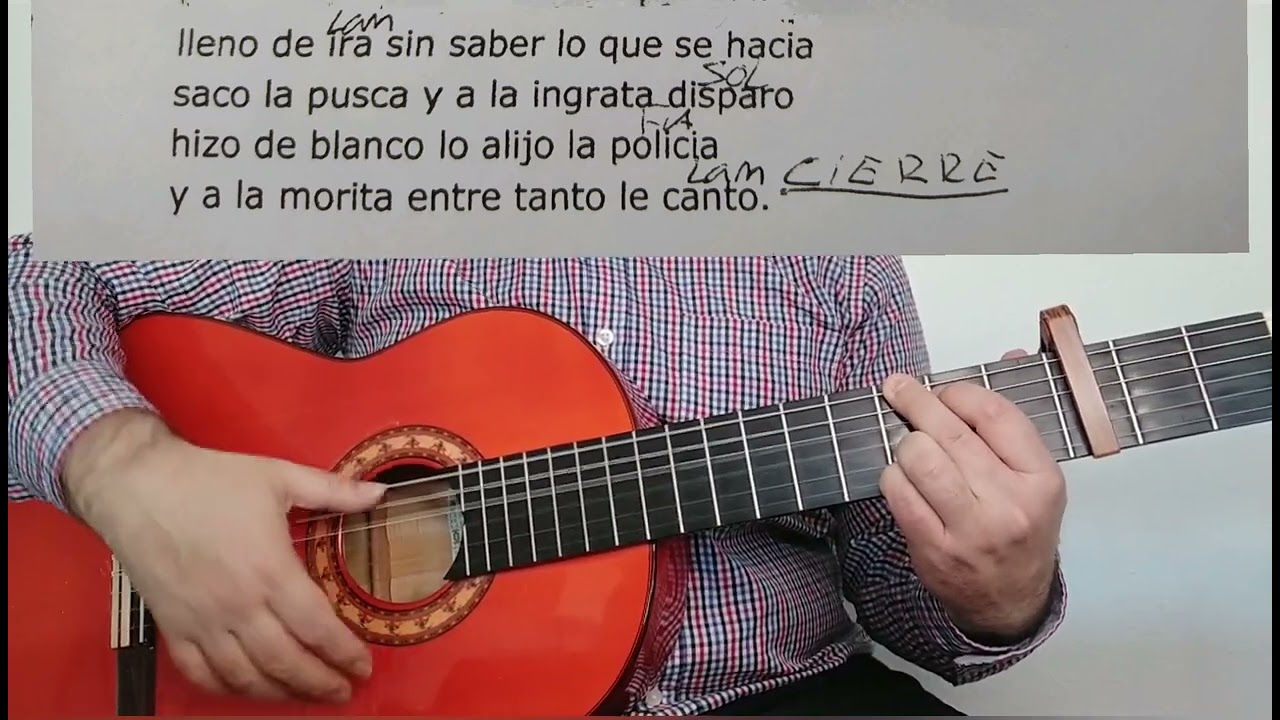 El legionario y la morita(Casa blanca los moles) letra y acordes. Tutorial de guitarra