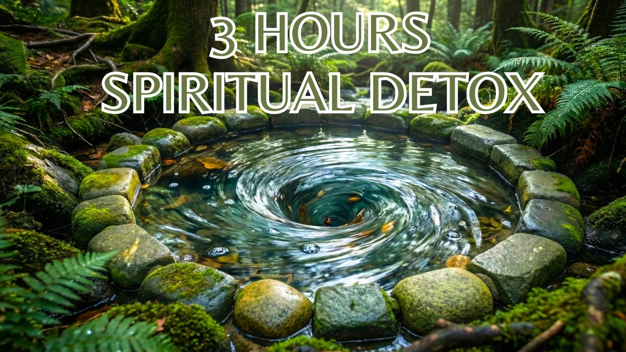Spiritual Detox | 3 Hours of Deep Healing Music & Clear Water Vortex