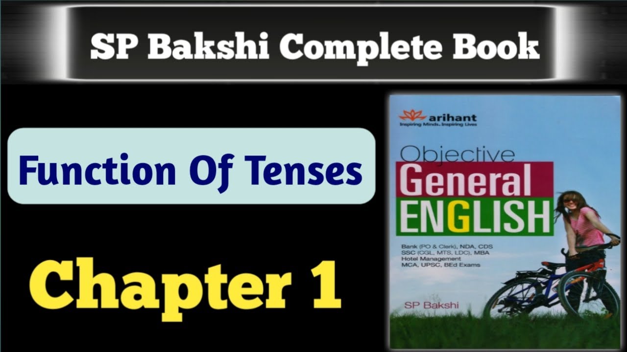 #1 SP Bakshi English | Objective General English by SP Bakshi (Chapter -1 )
