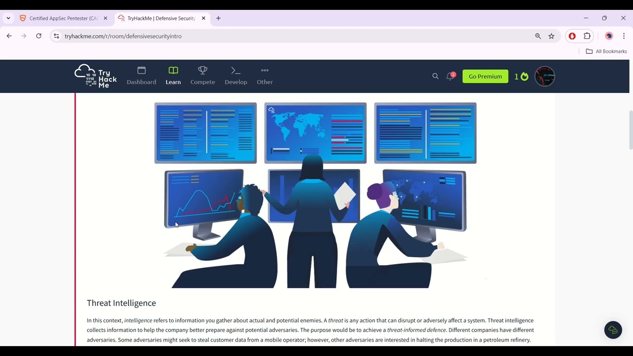 Defensive Security Intro | Tryhackme | Cyber security 101 | #hackerx