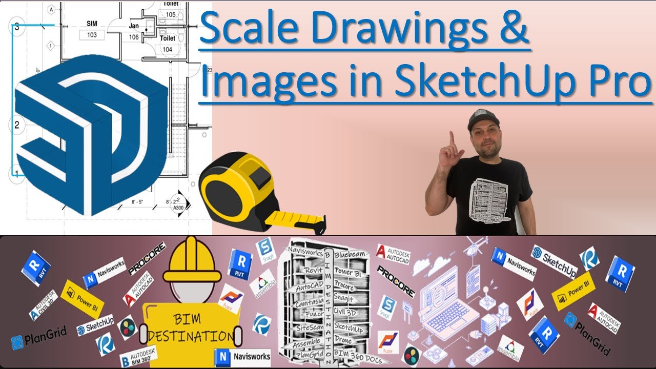 Как масштабировать рисунки и изображения в SketchUp Pro | Советы по точному импорту для лучшего м...