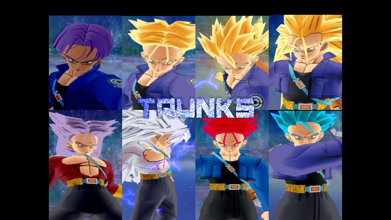 Future Trunks all form (HQ)|Dragon Ball Z Budokai Tenkaichi 3