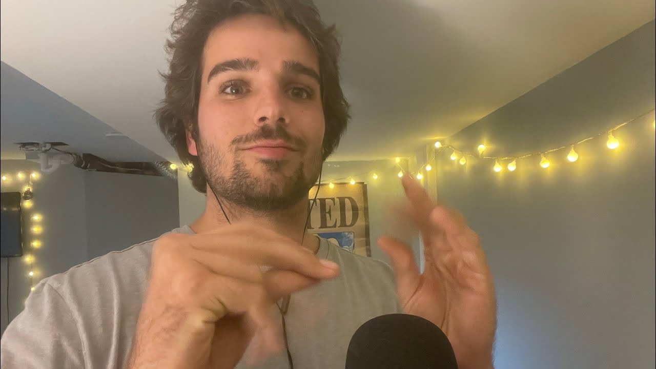 ASMR Good Vibes, Sleepy time.  Mic rubbing, tapping, rambles, hand sounds.