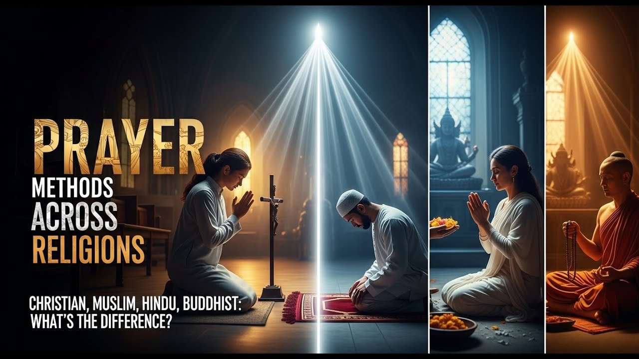 Prayer methods across religions : Christian, Muslim, Hindu, Buddhist Prayer What's the Difference