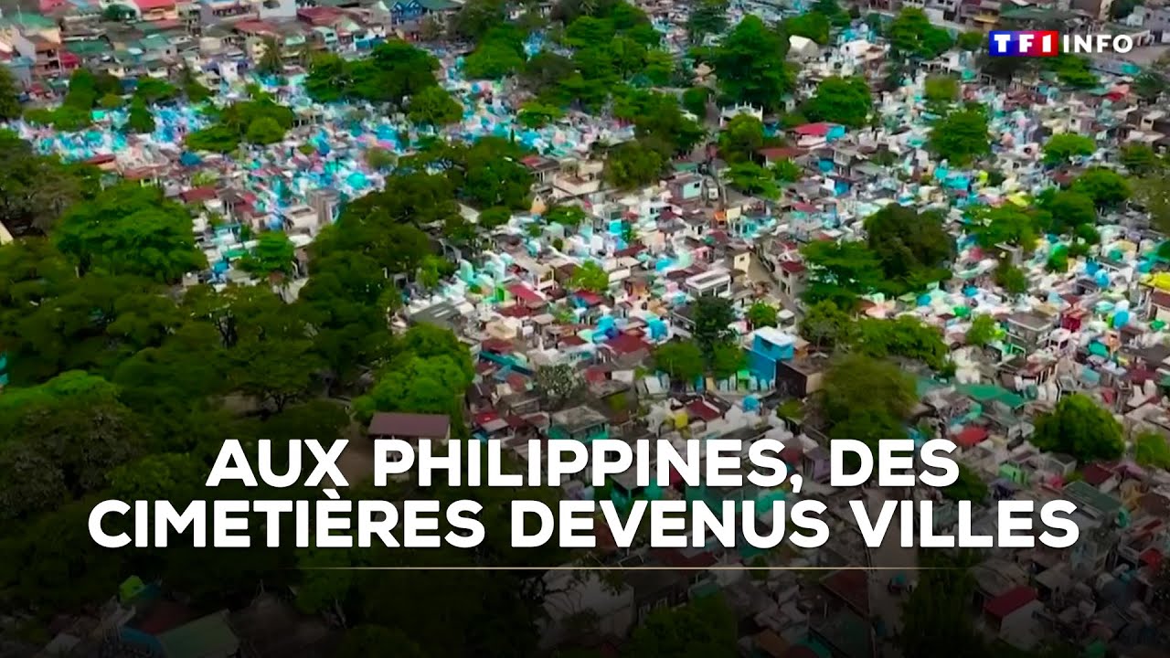 Philippines : ces cimetières devenus refuges pour des habitants sans logement｜TF1 INFO