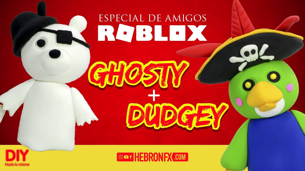 ROBLOX PIGGY👉 BUDGEY & GHOSTY ✔ TUTORIAL POLIMER CLAY | PLASTILINA | FOAMI MOLDEABLE