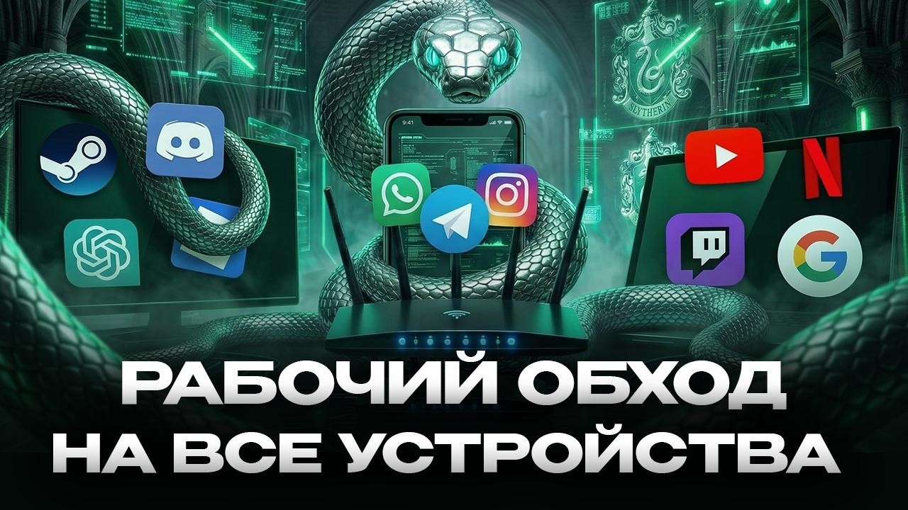 Слизерин — настройка VPN для России | Обход ограничений и белых списков на телефоне, ПК и ТВ