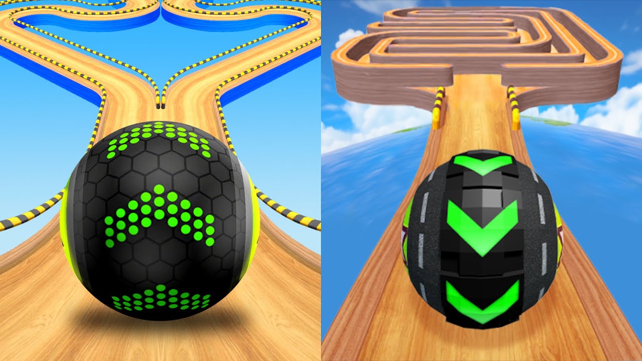 Going Balls Vs Rolling Ball Sky Escape Speedrun Gameplay