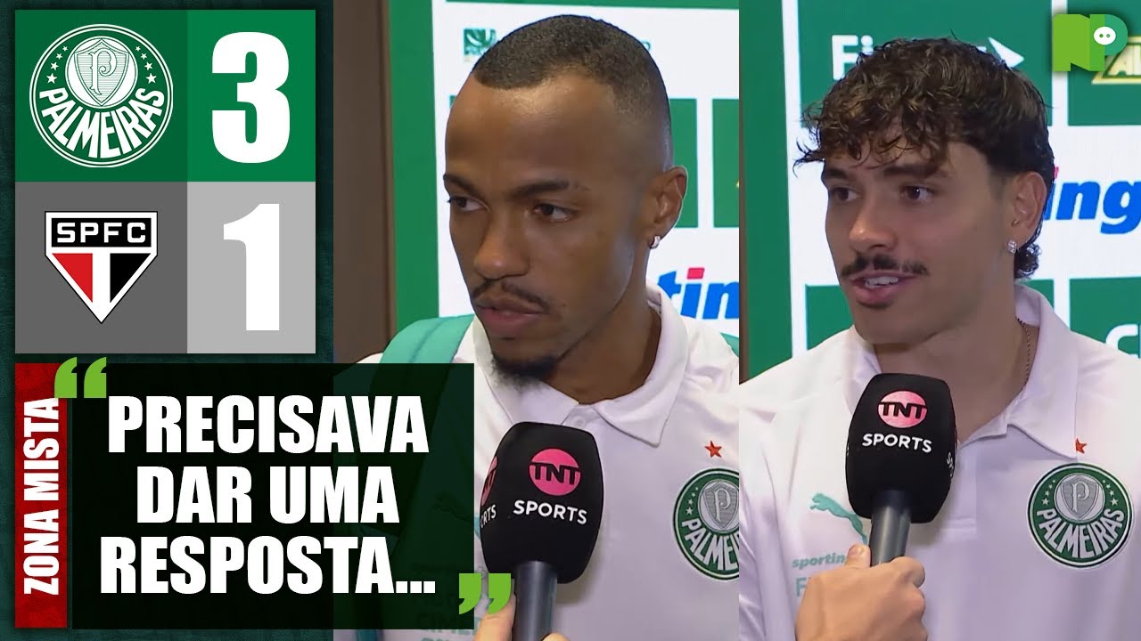 VEJA O QUE MARLON FREITAS E MAURÍCIO FALARAM NA ZONA MISTA APÓS PALMEIRAS 3 X 1 SÃO PAULO