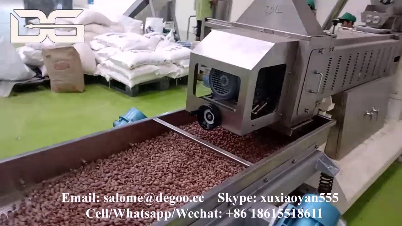 Jinan DG Coco Pops Choco Champ Chocolate Flakes Cereals Snack Food Making Machine Manufacturer