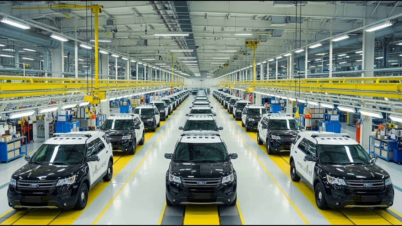 How Ford Police Cars Are Made | Inside the American Patrol Car Factory (Full Process)