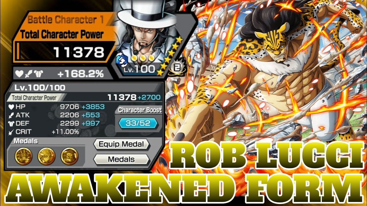 ROB LUCCI  AWAKENED FORM GAMEPLAY | ONE PIECE BOUNTY RUSH | OPBR
