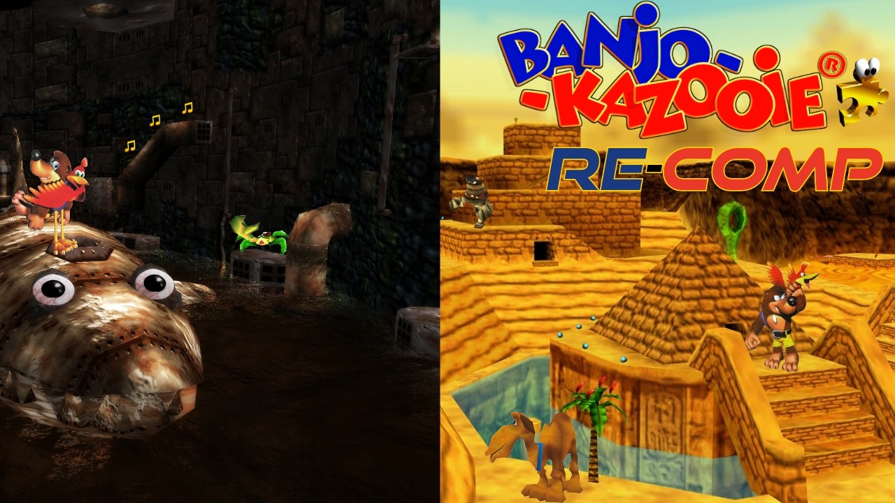 Banjo-Kazooie Recomp -Clanker's Cavern & Gobi Valley #banjokazooie #retrogaming #4k #60fps #gaming