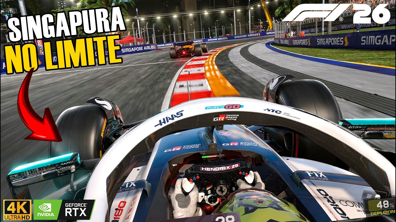 NO LIMITE EM SINGAPURA 💥| Modo Carreira (Ultra Realista) F1 26 MOD