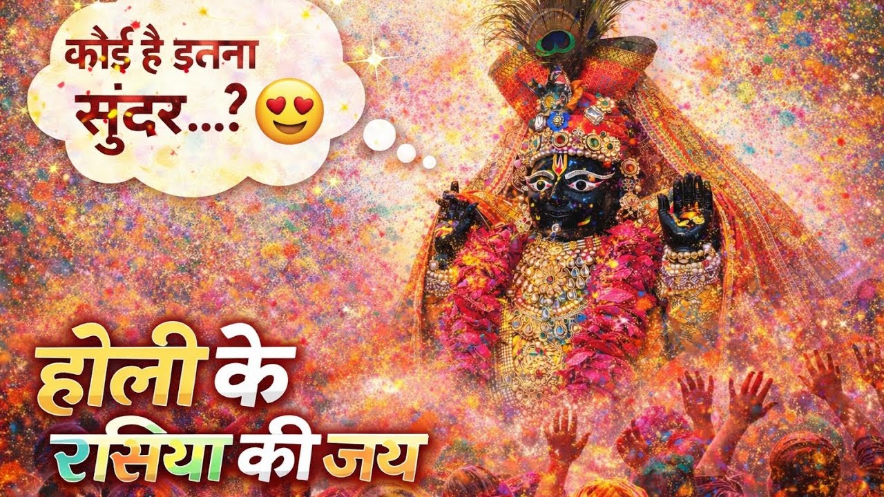 🌸 होली के रसिया की जय 🌸 | श्री श्याम सुंदर की होली | राधावल्लभ जी होली 🌺 #youtubechannel #viralvideo