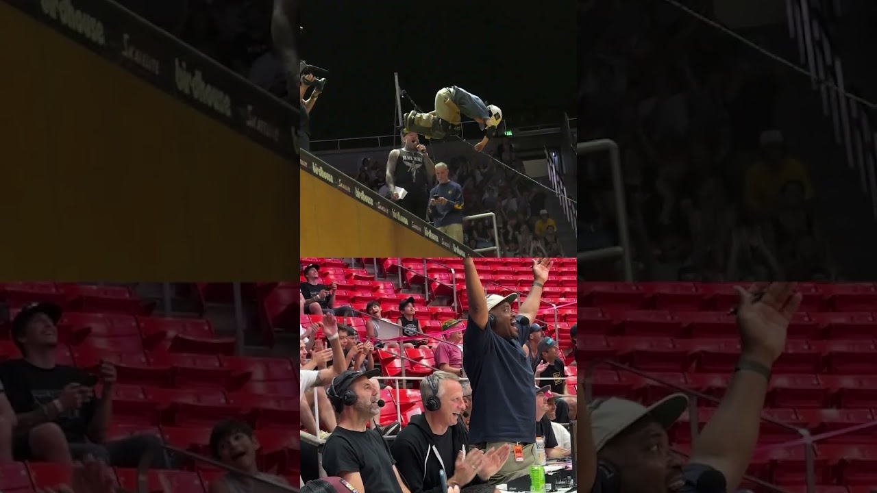 🤯  Ema Kawakami world's first THREE back-to-back 900&rsquo;s #XGames #Skateboarding #WorldsFirst