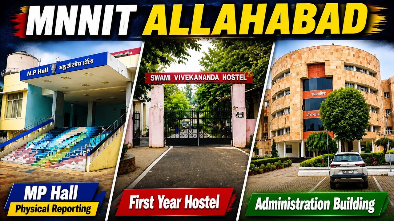 MNNIT Allahabad  2026 | MP Hall, Hostel & Admin Building