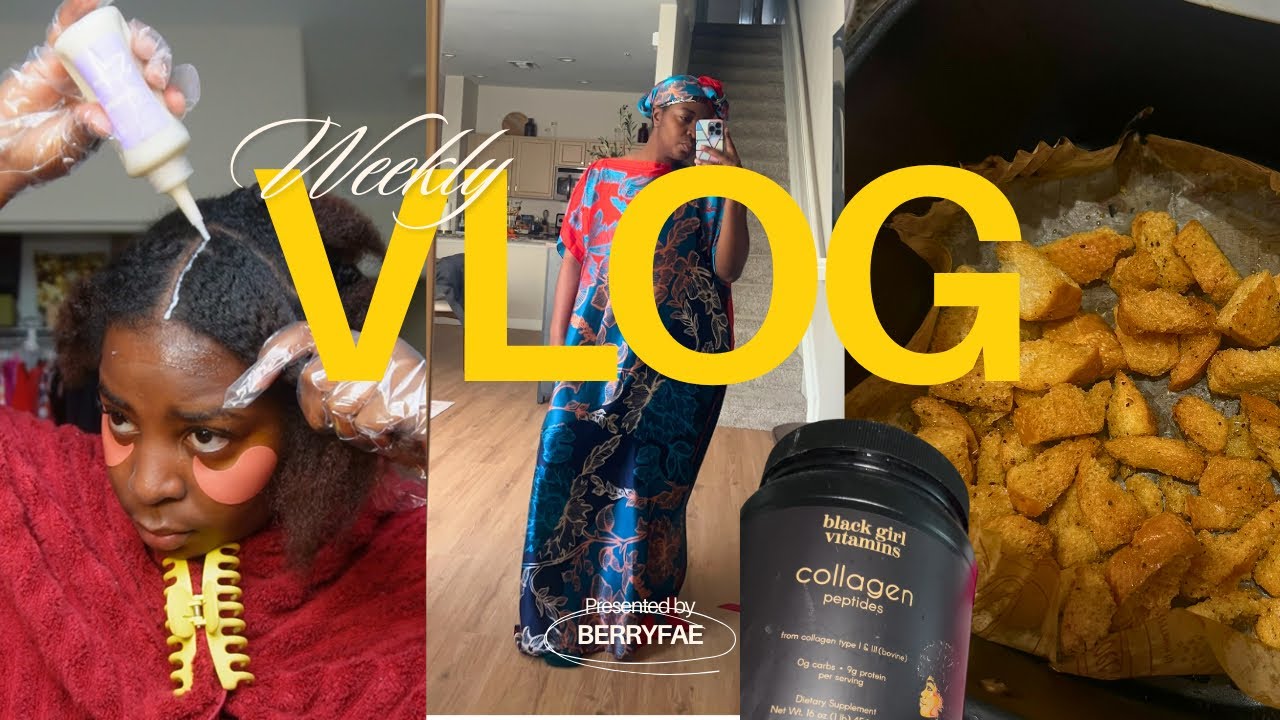 Spend a Weekend with me | Making croutons from scratch, dying my hair jet black | CHILL VLOG