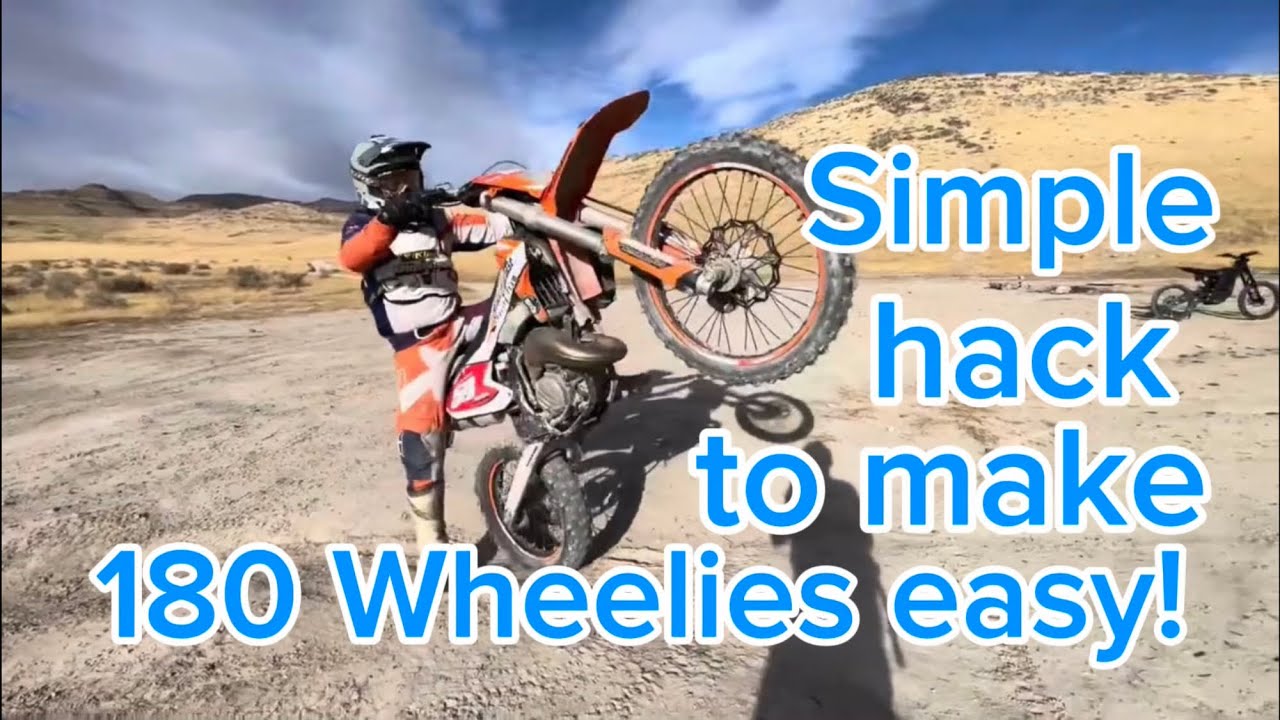 Simple hack for easier 180 wheelies