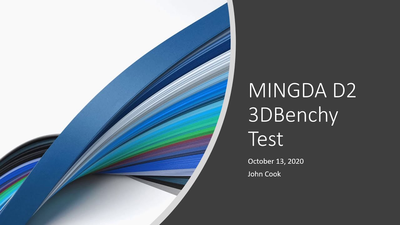 MINGDA D2 3DBenchy Test