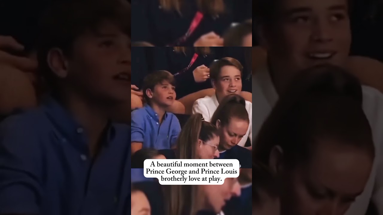 Prince George and Prince Louis showing us sibling bond between them.
