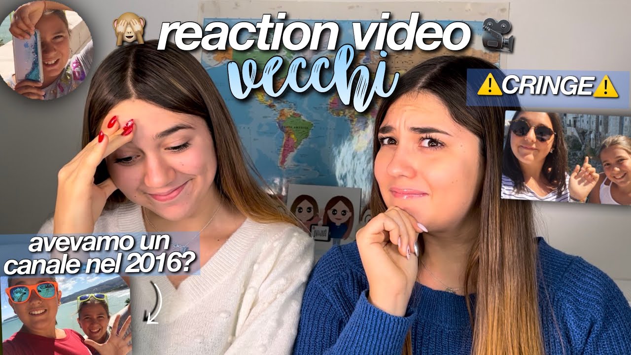 REAGIAMO AI VIDEO DEL 2016 MAI POSTATI SU YT *cringe💫🎥// avevamo un altro canale?