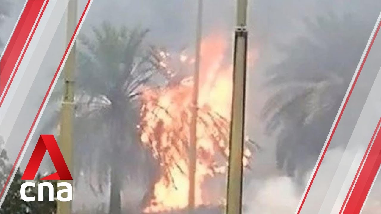 Open grass patch at Jurong Town Hall Road catches fire