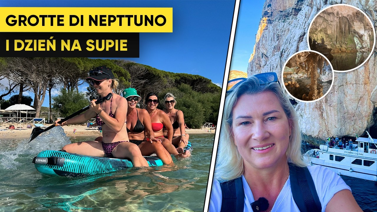 SARDYNIA GROTA NEPTUNA ORAZ DZIEŃ NA PLAŻY PARCHEGGIO MUGONI. Było EXTRA 🫶