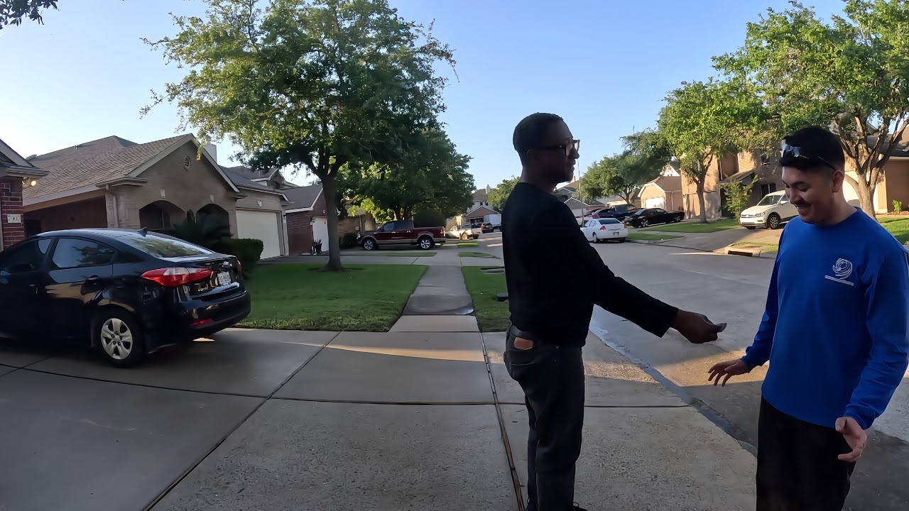 HOMEOWNER INSISTED on PAYING us after we WASHED his DRIVEWAY