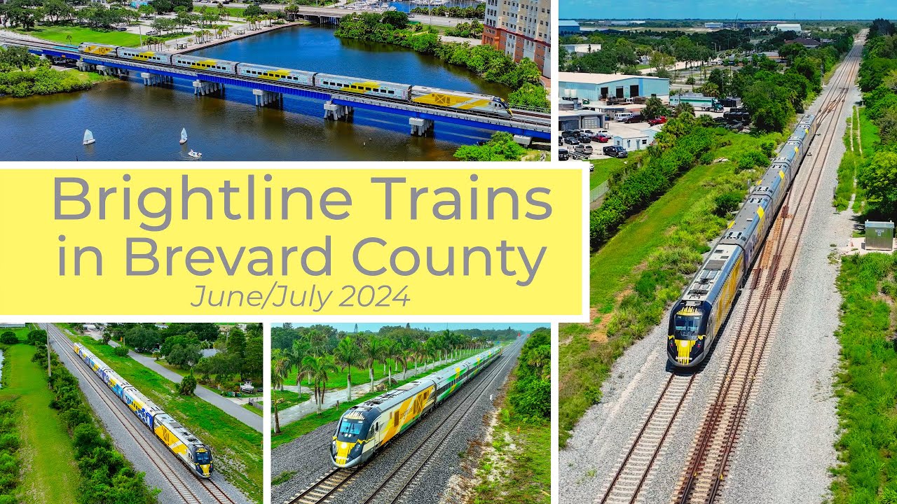 Brightline Trains in Brevard County - June/July 2024