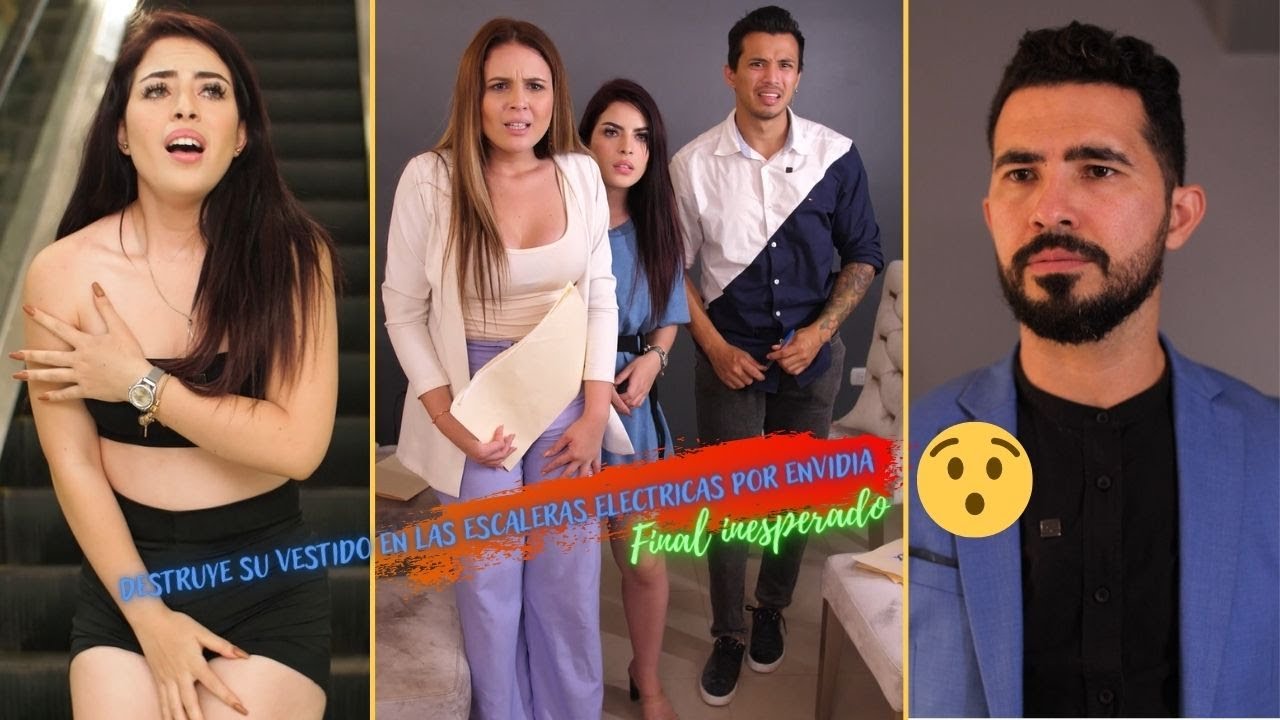 Destruye su vestido en las escaleras electricas por envidia 💔😱