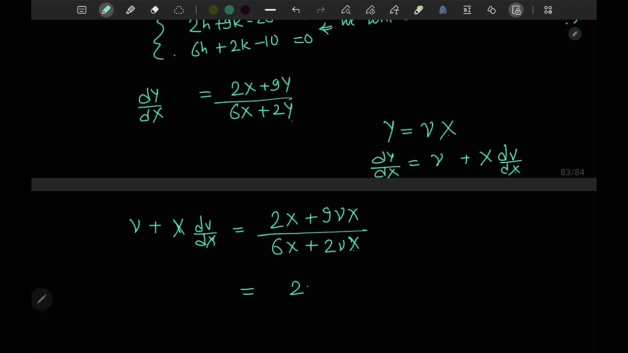 Differential Equations Reducible to Homogeneous | Engineering Mathematics All Branches