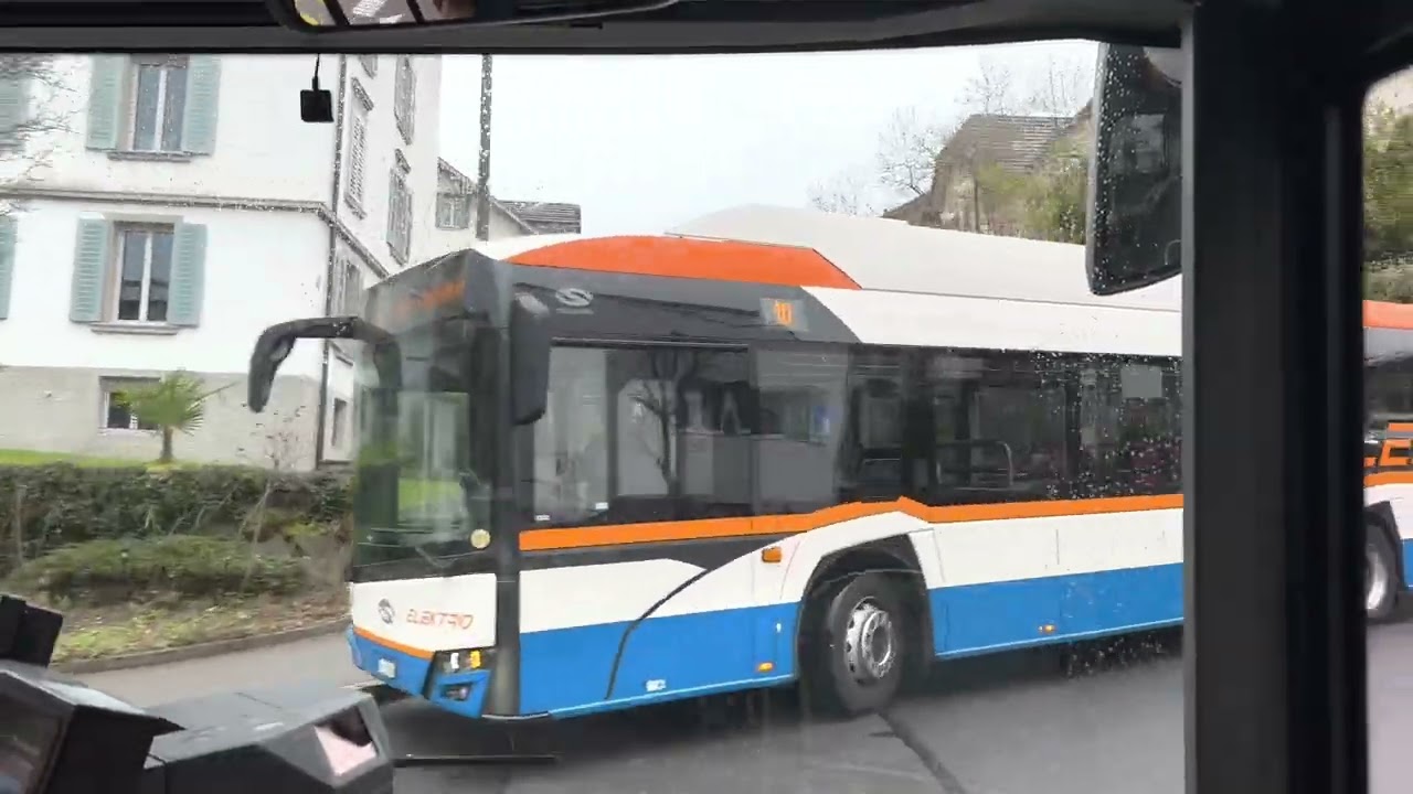 Swiss Luzern street view on bus 瑞士琉森 巴士街景