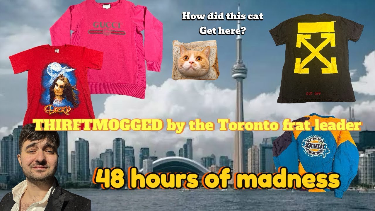 48 HOURS OF THRIFTING IN TORONTO, GUCCI, 90s tees and more 😮‍💨🔥
