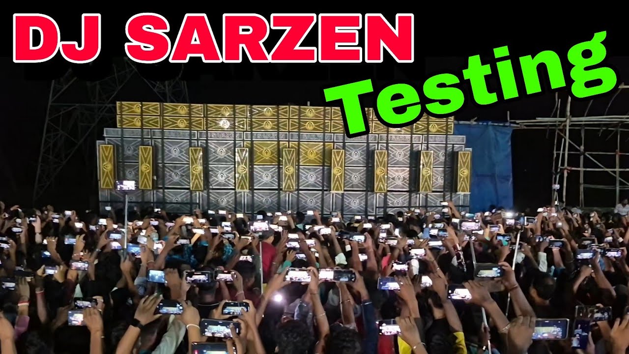Dj Sarzen Testing Narajole Amdangra Kali Puja 2025 With 40 Bass | Dj Sarzen Live Update