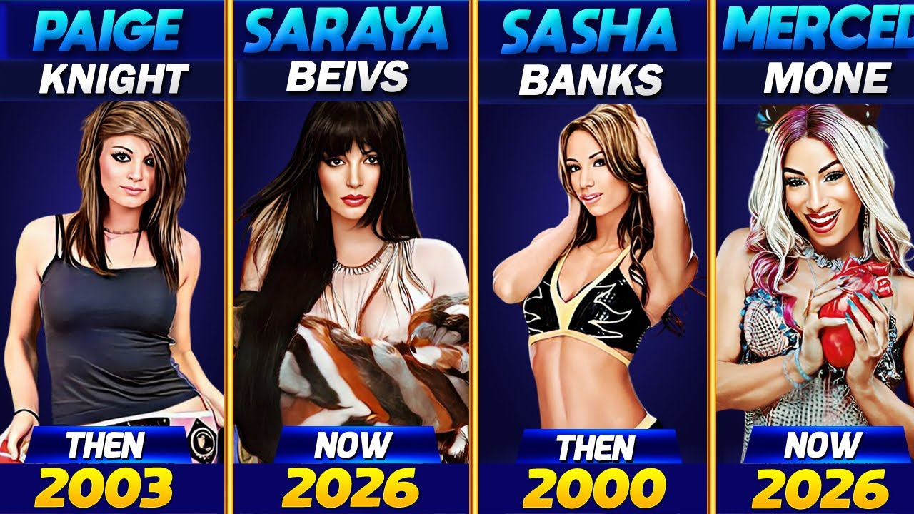 2000 vs 2026 – WWE Female Wrestlers Evolution 🔥 Then vs Now