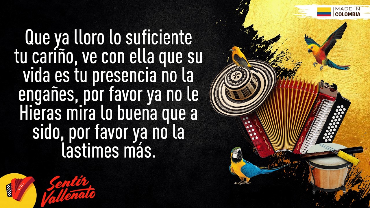 No La Lastimes Más, Los Diablitos, Video Letra - Sentir Vallenato