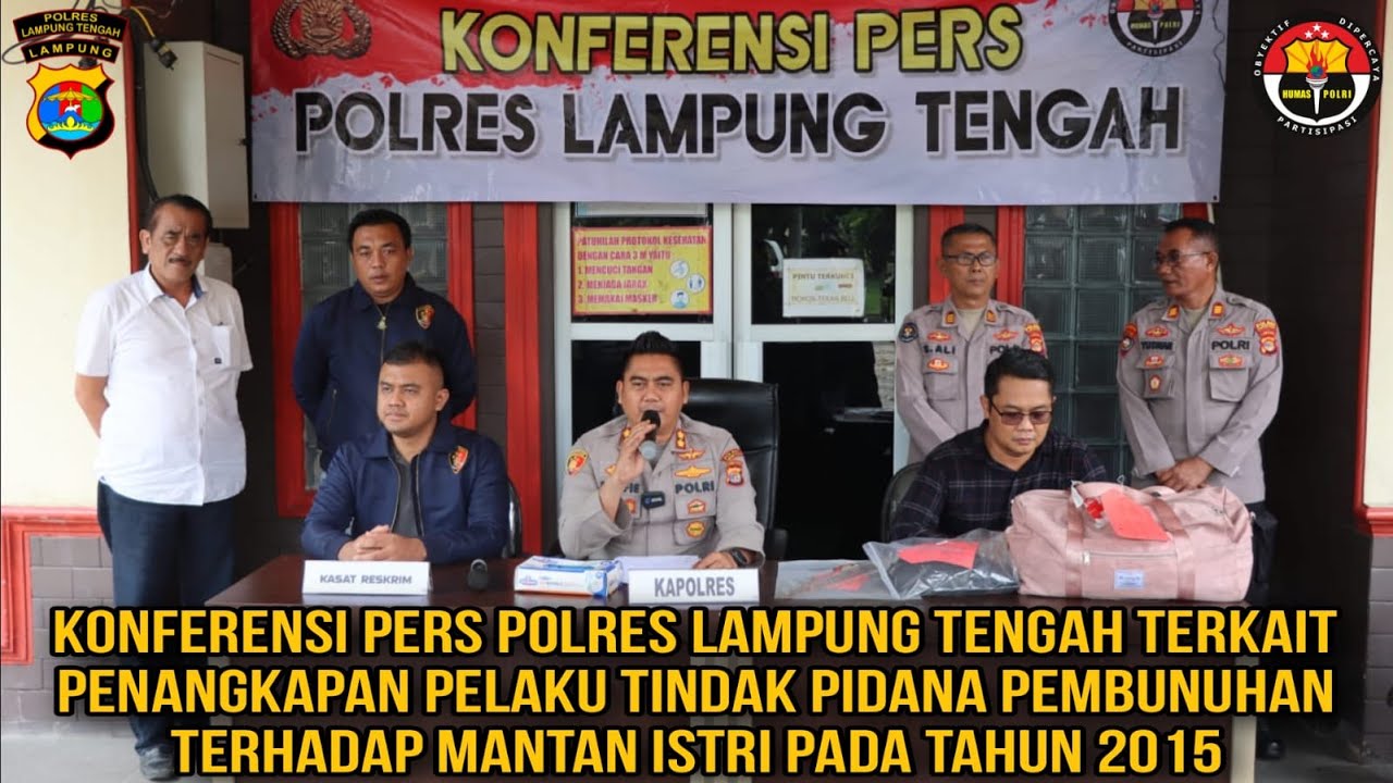 Buron 8 Tahun, Pembunuh Mantan Istri Berhasil Diringkus Tim Tekab 308 Presisi Polres Lampung Tengah