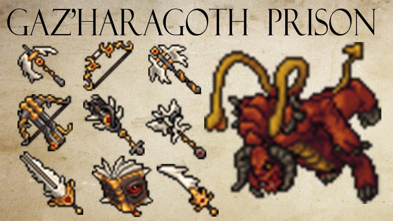 Tibia - Boss : Gaz'Haragoth (Prison)