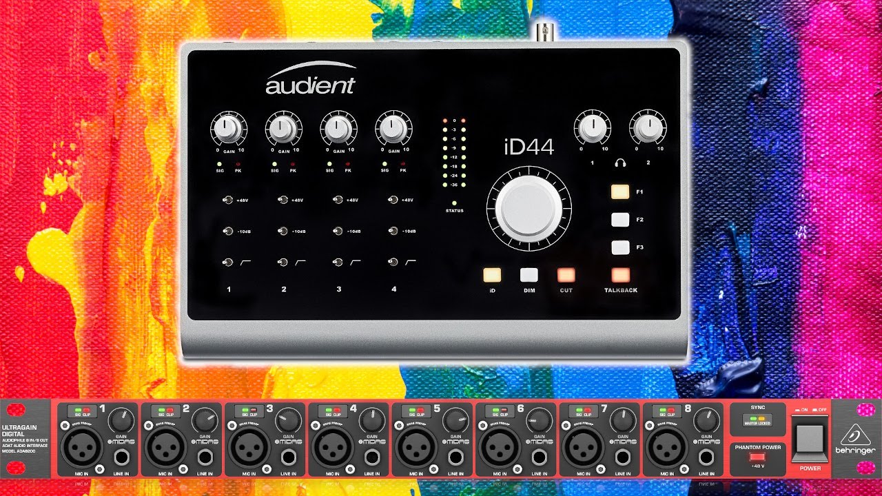 Audient iD44 MKI vs Behringer ADA8200 - Preamp Test - Shure SM7B, SM57, SM81, MXL 770, RODE M5