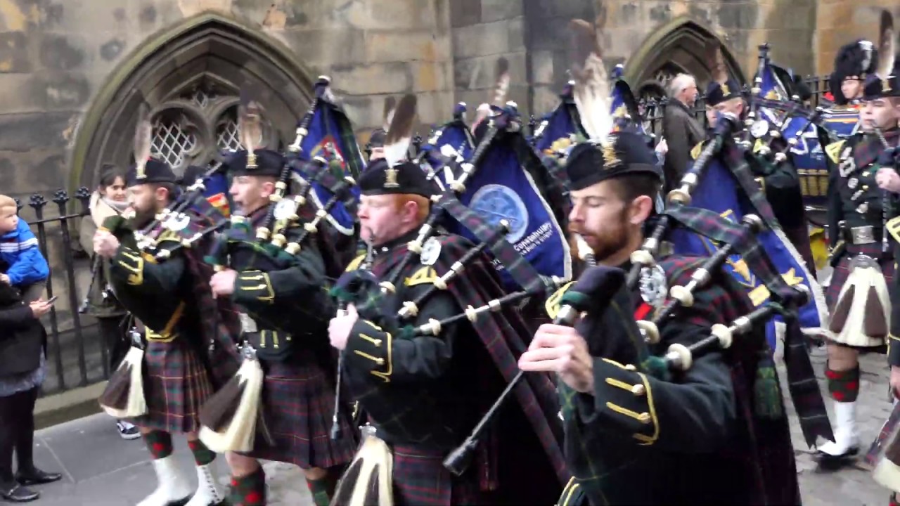 4 Scots - The Highlanders - Parade The Royal Mile - Armistice Day 2018 [4K/UHD]