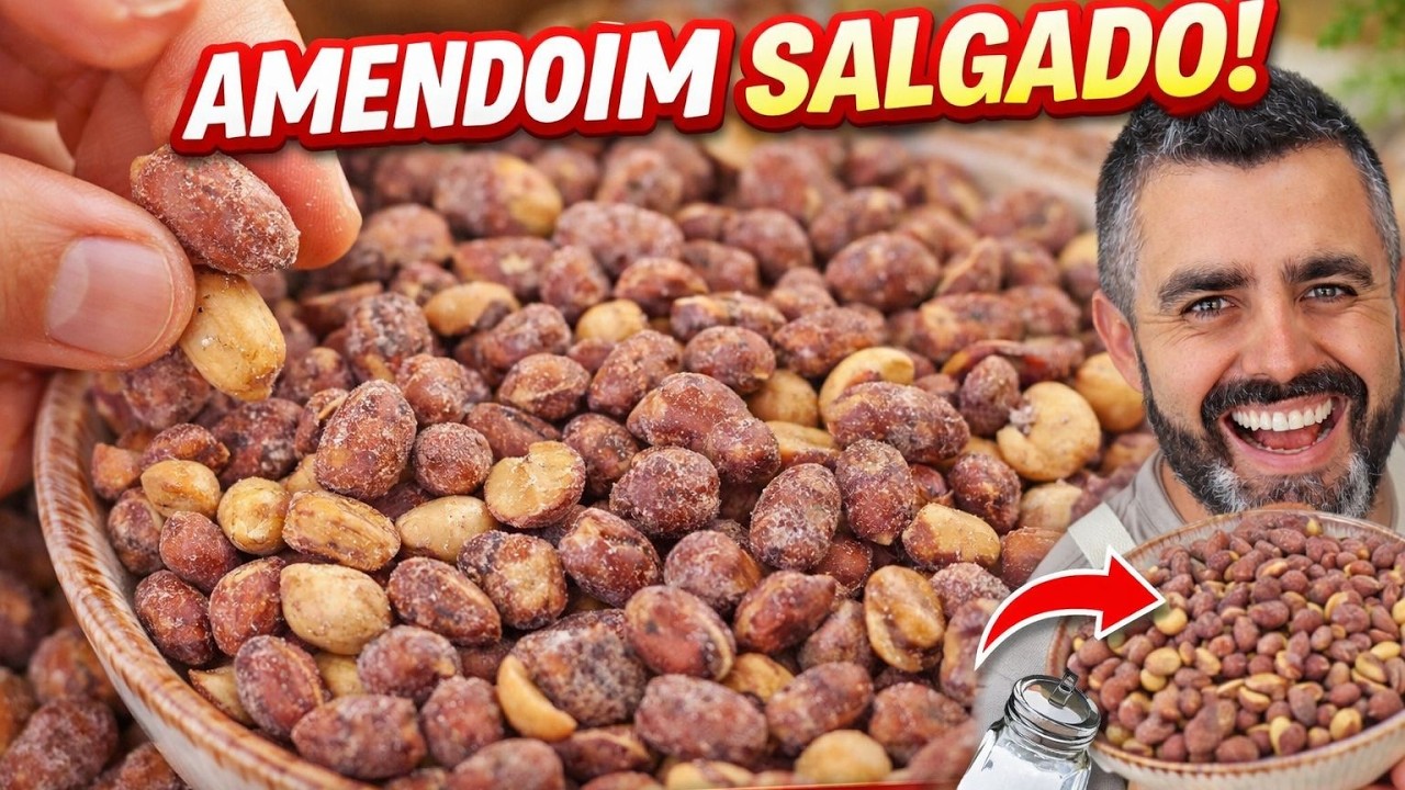 AMENDOIM TORRADO SALGADO SUPER F&Aacute;CIL - CROCANTE - DELICIOSO - Receitas de Pai