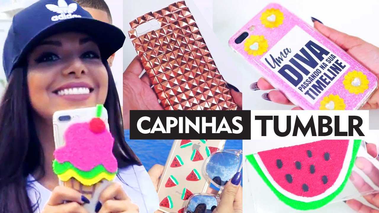 CAPINHAS DE CELULAR TUMBLR - FÁCIL | EASY PHONE CASES