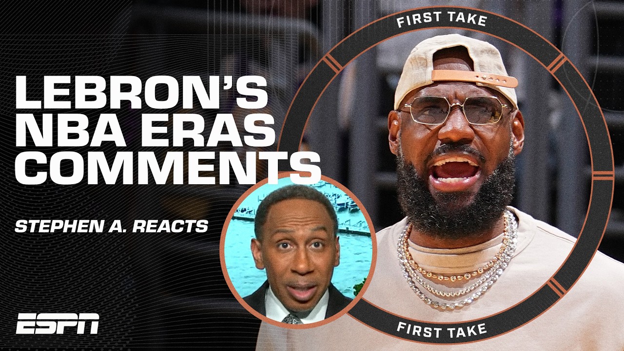 DISRESPECTFUL! 🗣️ STEPHEN A. CALLS OUT LEBRON for Giannis and NBA eras comments 👀 | First Take