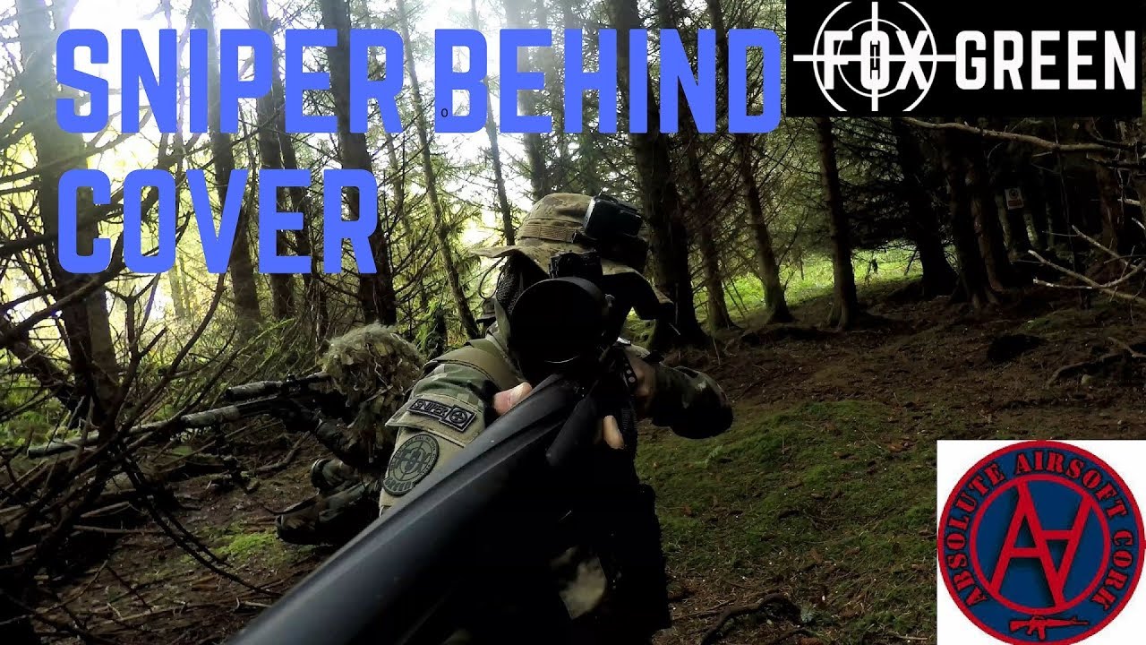 AIRSOFT SNIPER BEHIND COVER - SCOPE CAMGAME PLAY