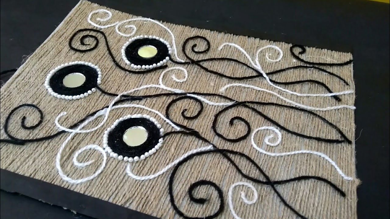 Jute & woolen beautiful wall decor ll Home decor DIY ll Best out of waste