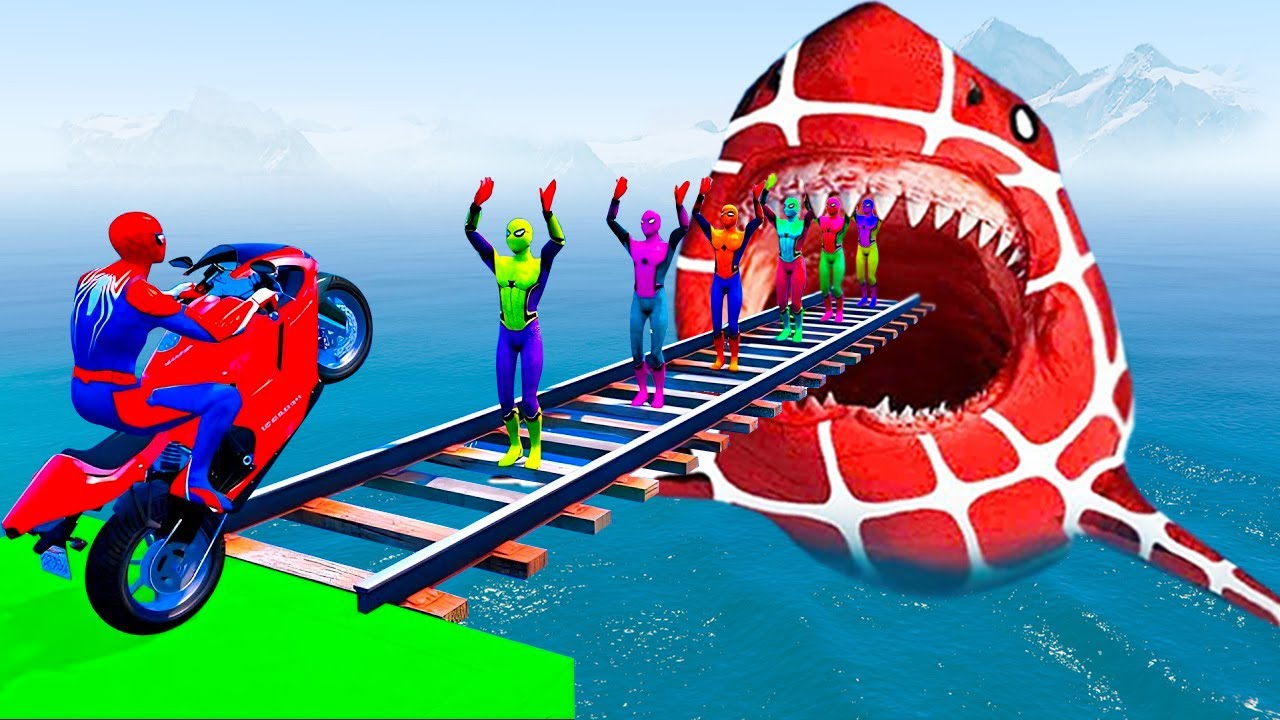 Spider-Man Rescue الرجل العنكبوت انقاذbatman vs iron man vs venom funnyGame GTA 5 superhero