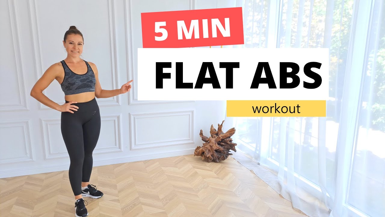 5 MIN  FLAT ABS Workout - At Home Total Core Routine